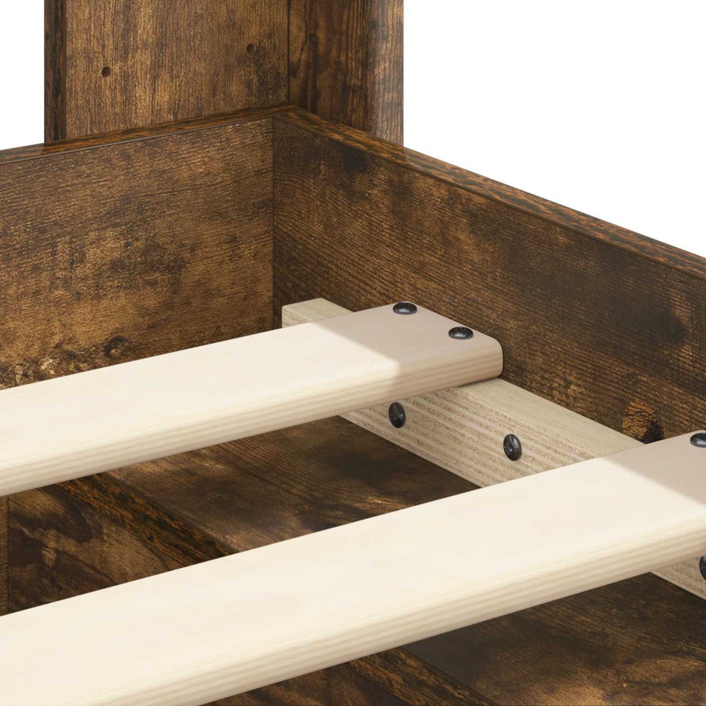 Struttura del letto con stoccaggio e testata 2 pz | homemem39