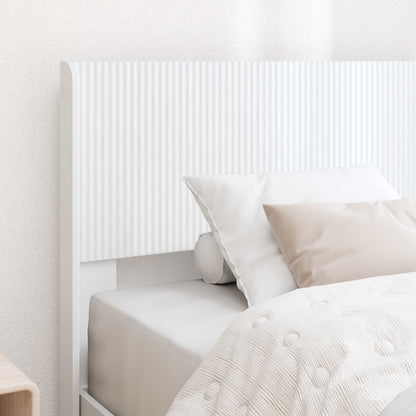 Struttura del letto con stoccaggio e testata Bianco 90 x 200 cm | homemem39