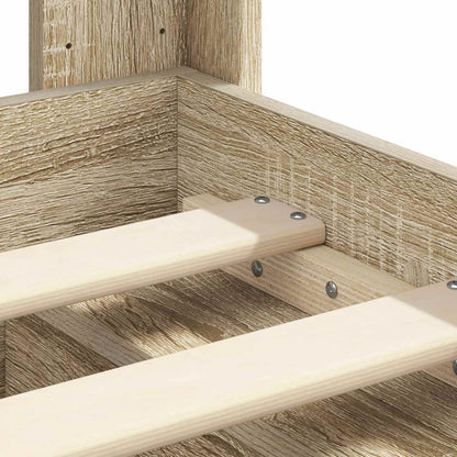 Struttura del letto con stoccaggio e testata 3 pcs | homemem39