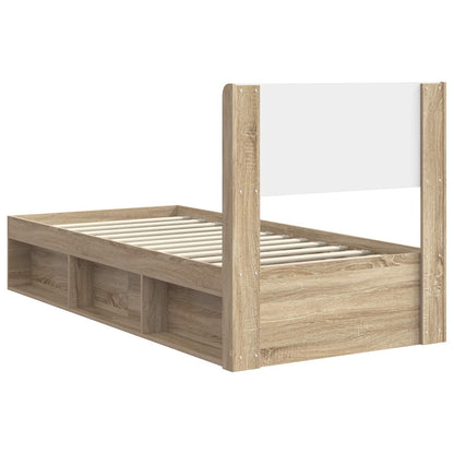 Struttura del letto con stoccaggio e testata 3 pcs | homemem39