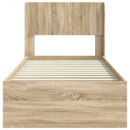 Struttura del letto con stoccaggio e testata 3 pcs | homemem39
