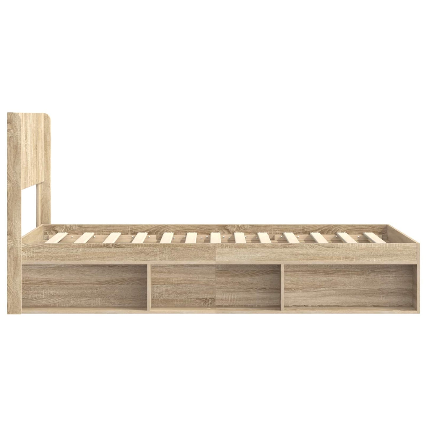 Struttura del letto con stoccaggio e testata 3 pcs | homemem39