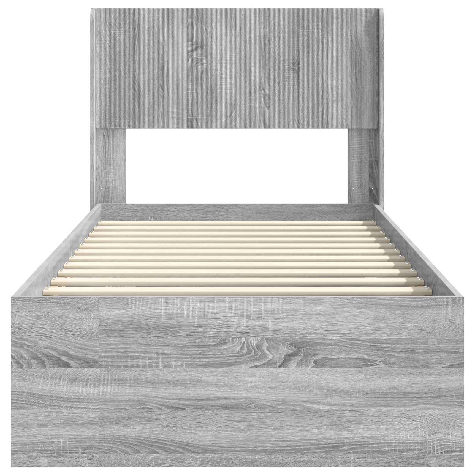 Struttura del letto con stoccaggio e testata 3 pcs | homemem39