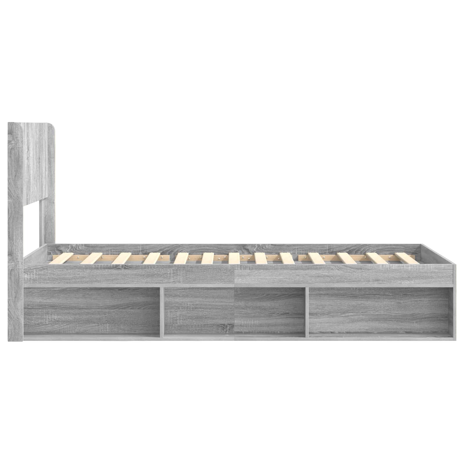 Struttura del letto con stoccaggio e testata 3 pcs | homemem39