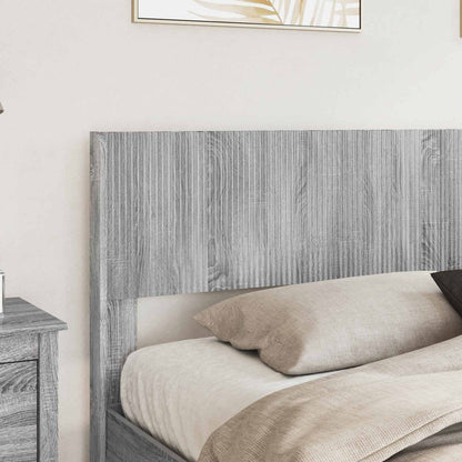 Struttura del letto con stoccaggio e testata Sonoma grigio | homemem39