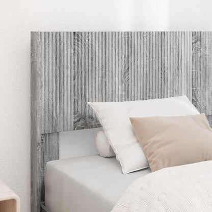 Struttura del letto con stoccaggio e testata Sonoma grigio