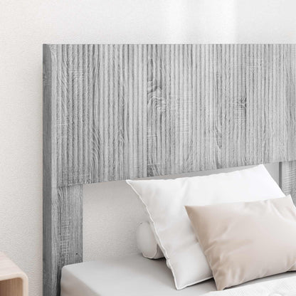 Struttura del letto con stoccaggio e testata Sonoma grigio | homemem39
