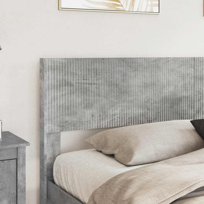 Struttura del letto con stoccaggio e testata Grigio Cemento | homemem39