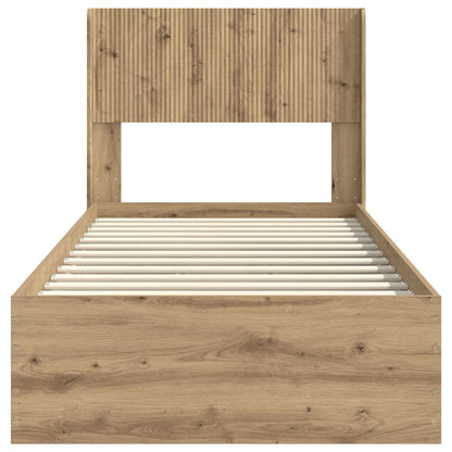 Struttura del letto con stoccaggio e testata Rovere Artigianale | homemem39