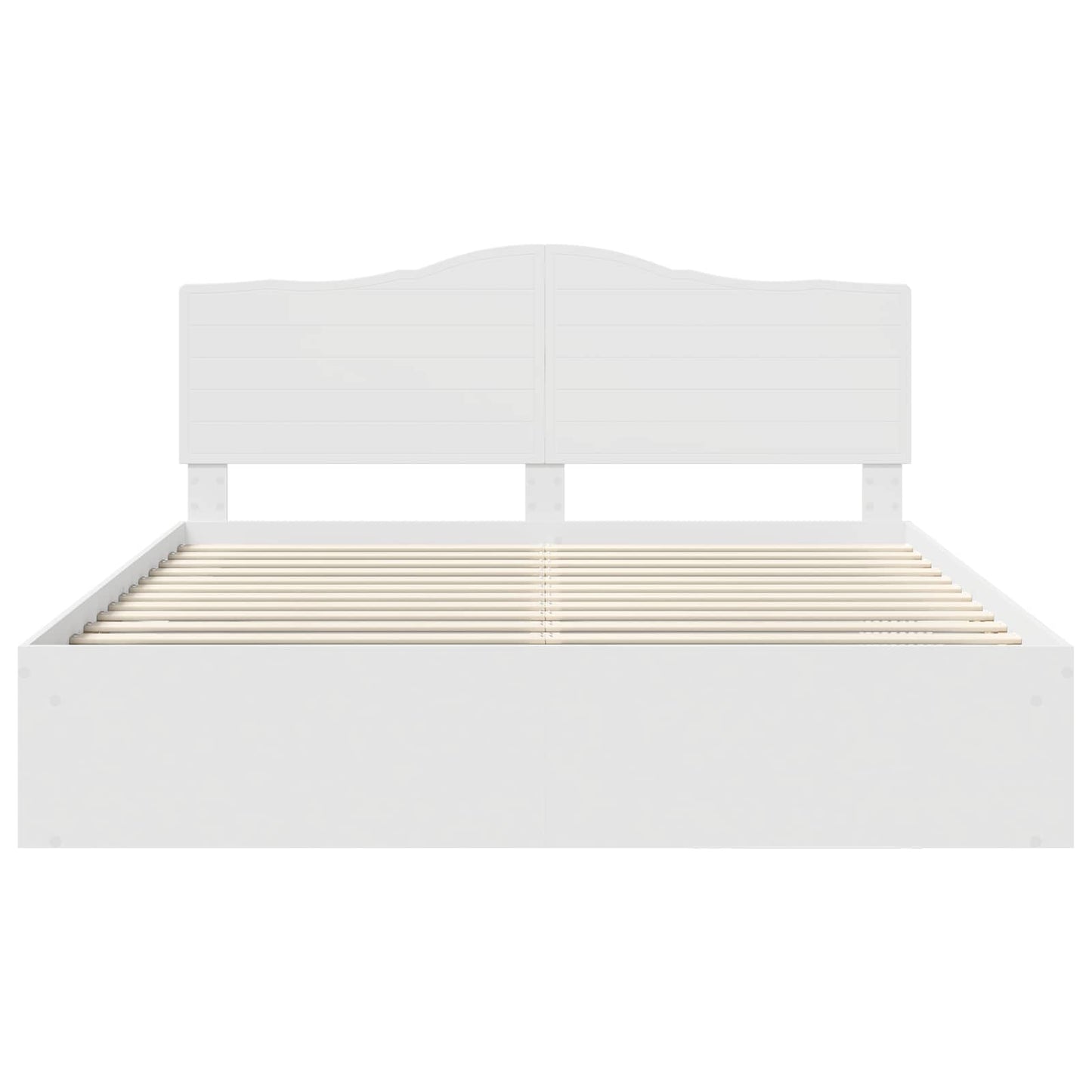Struttura del letto Bianco 200 x 200 cm Pino massello | homemem39