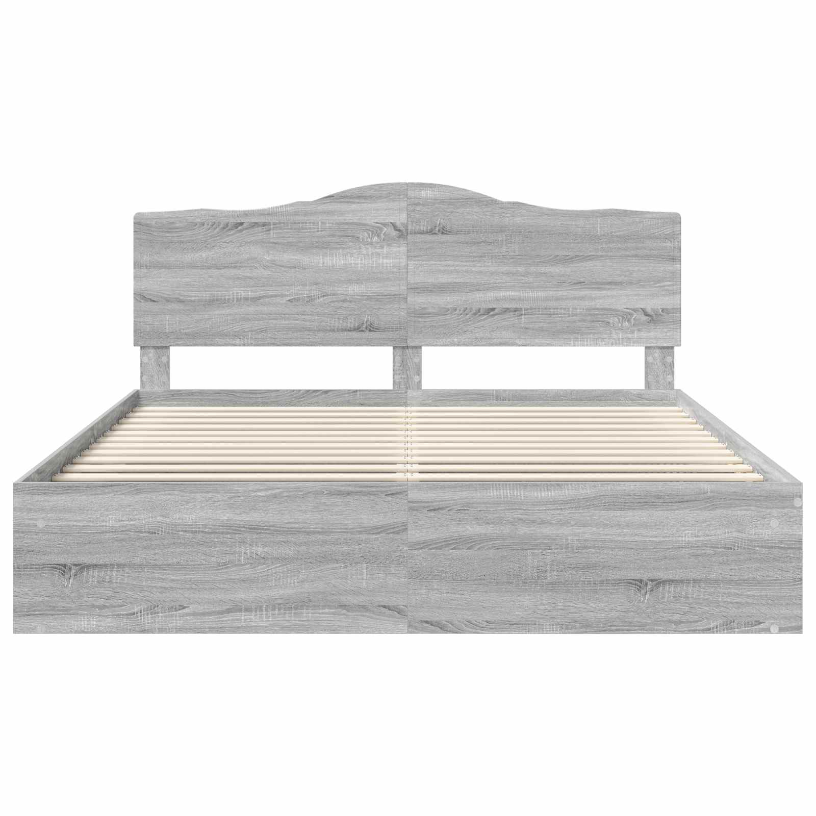 Struttura del letto Grigio Sonoma 200 x 200 cm Pino massello | homemem39