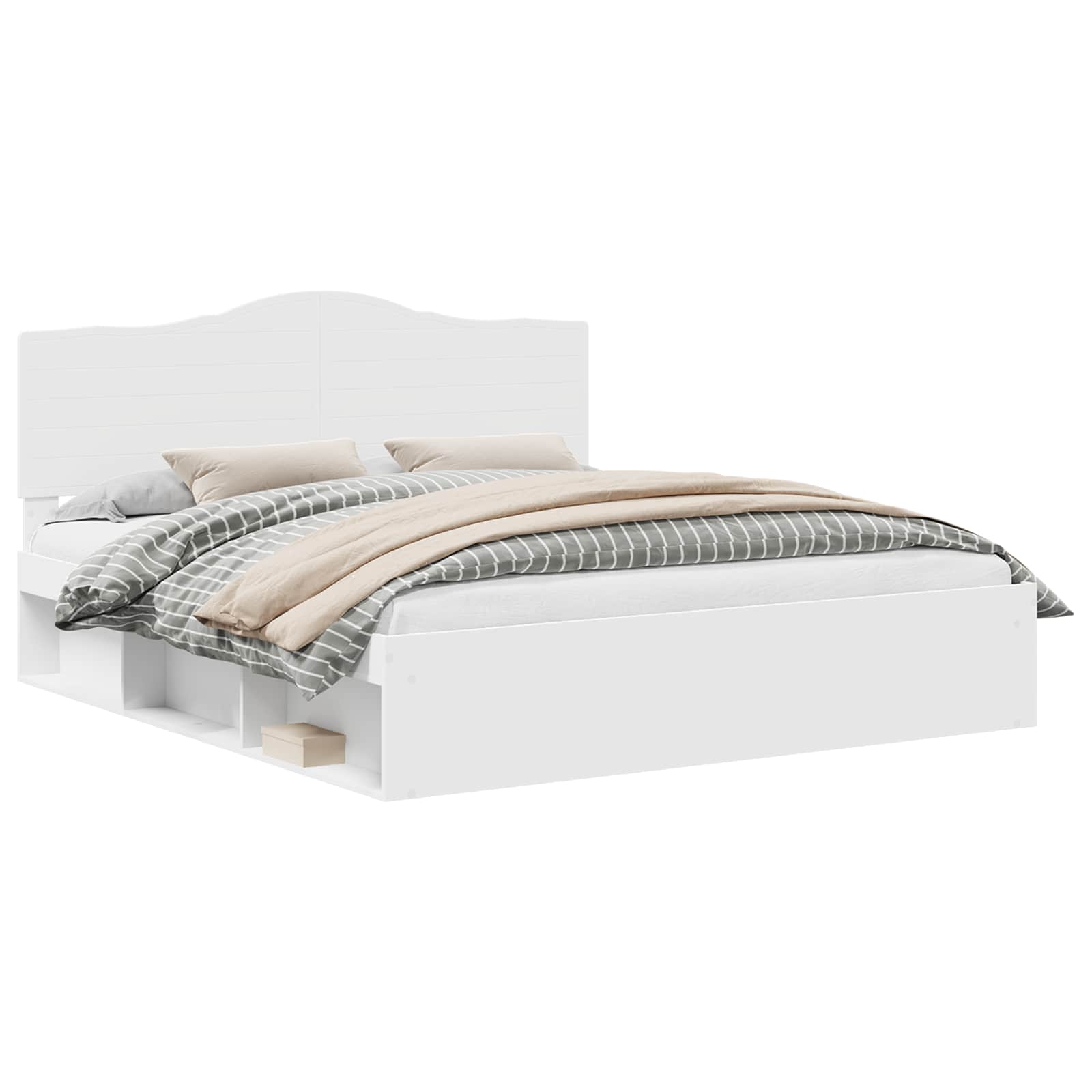 Struttura del letto Bianco 180 x 200 cm Pino massello | homemem39