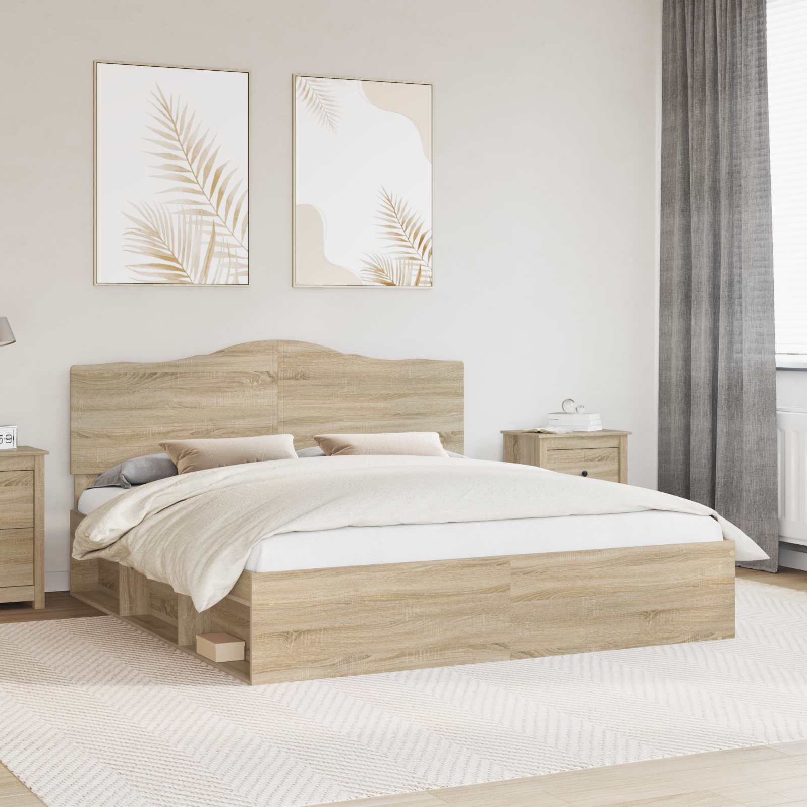 Struttura del letto Sonoma 180 x 200 cm Pino massello | homemem39