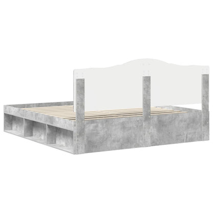 Struttura del letto Calcestruzzo 180 x 200 cm Pino massello | homemem39