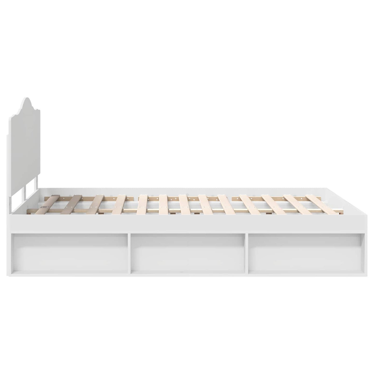 Struttura del letto Bianco 160 x 200 cm Pino massello | homemem39