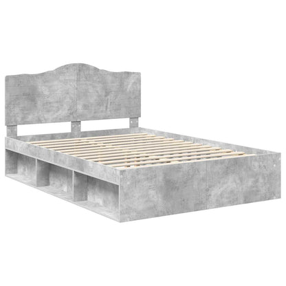 Struttura del letto Calcestruzzo 160 x 200 cm Pino massello | homemem39