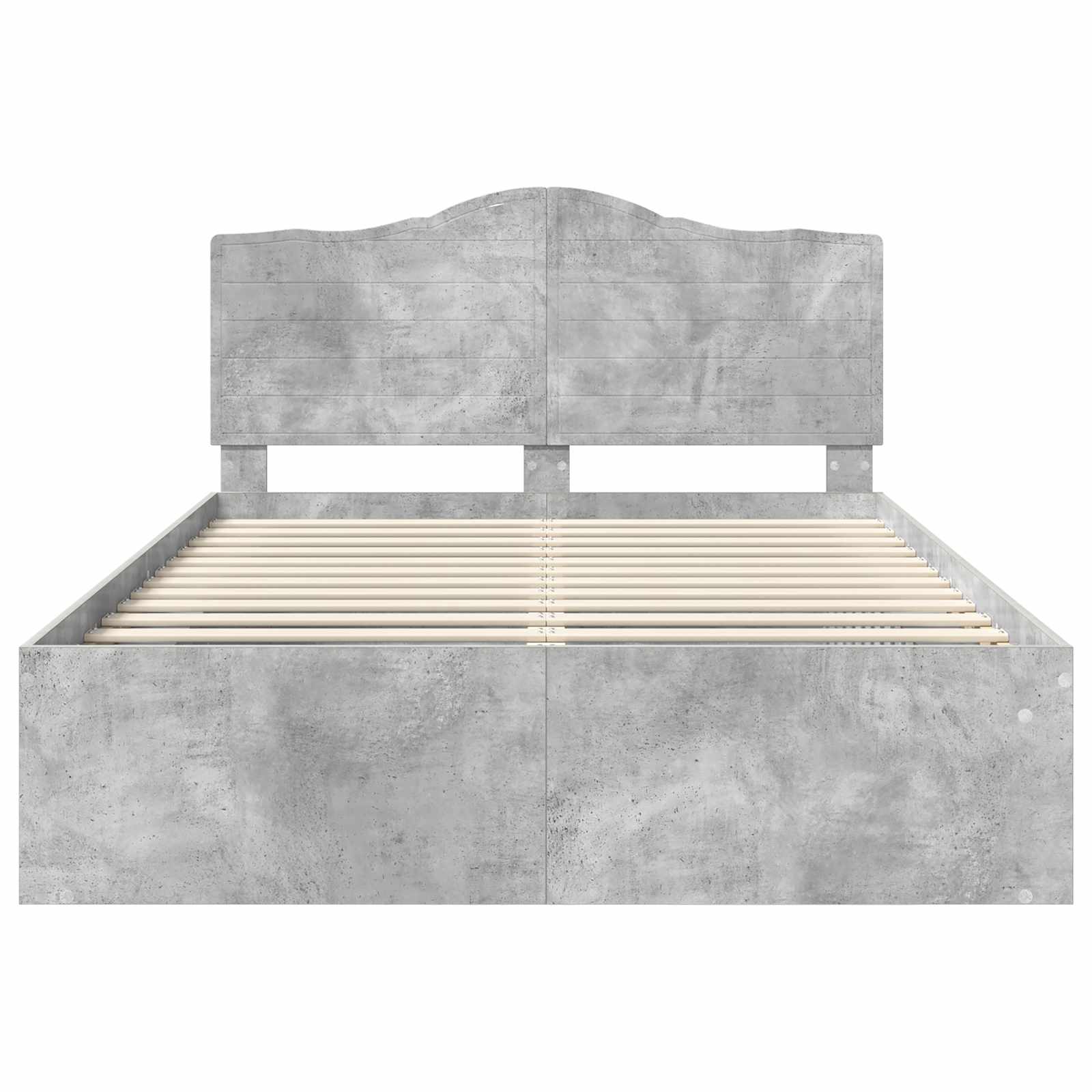 Struttura del letto Calcestruzzo 160 x 200 cm Pino massello | homemem39
