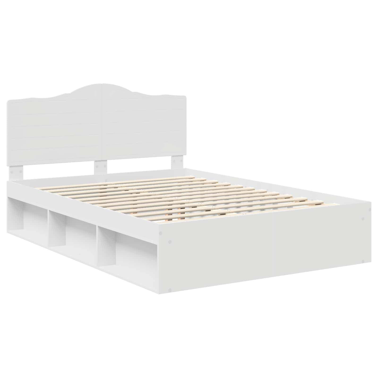 Struttura del letto Bianco 150 x 200 cm Pino massello | homemem39