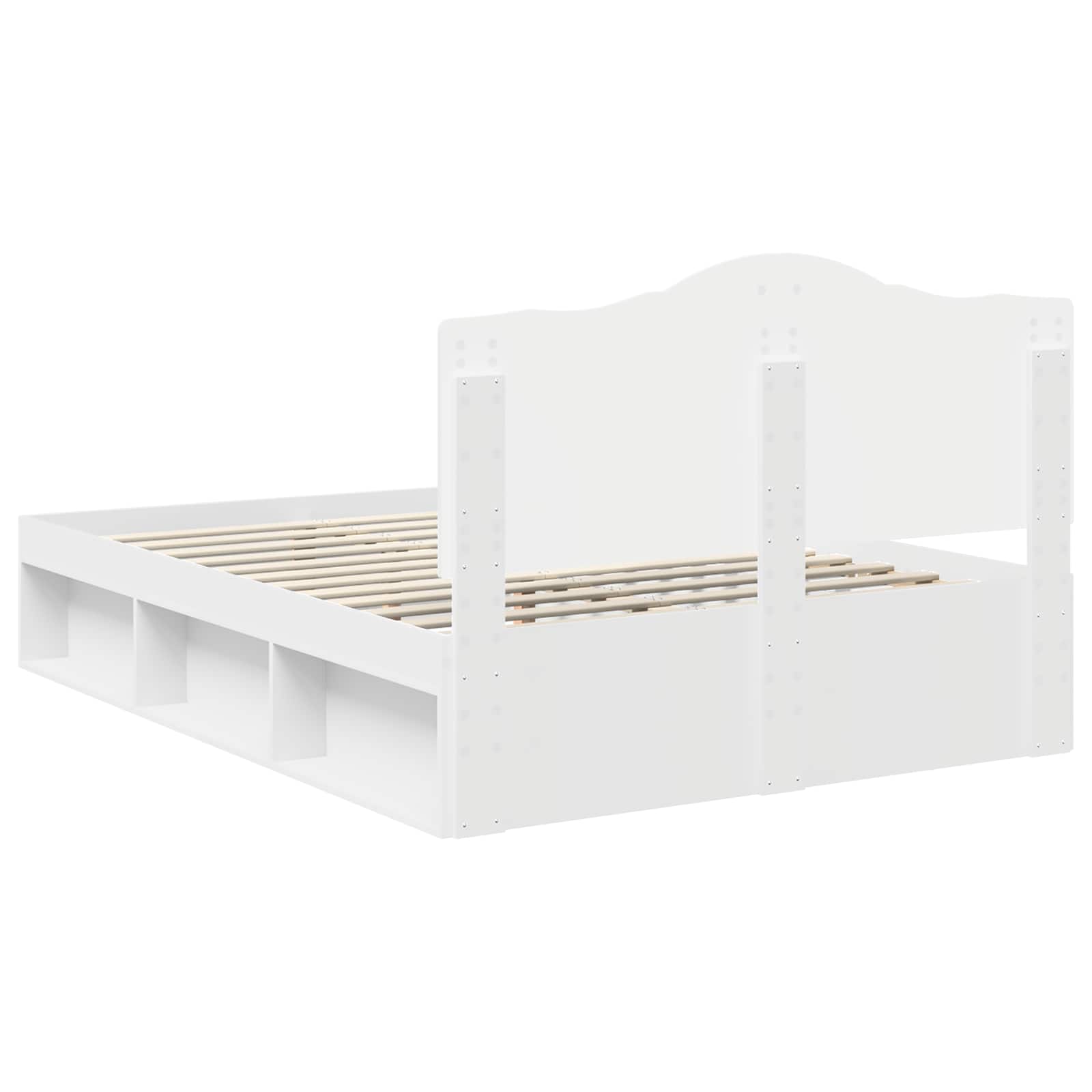 Struttura del letto Bianco 150 x 200 cm Pino massello | homemem39