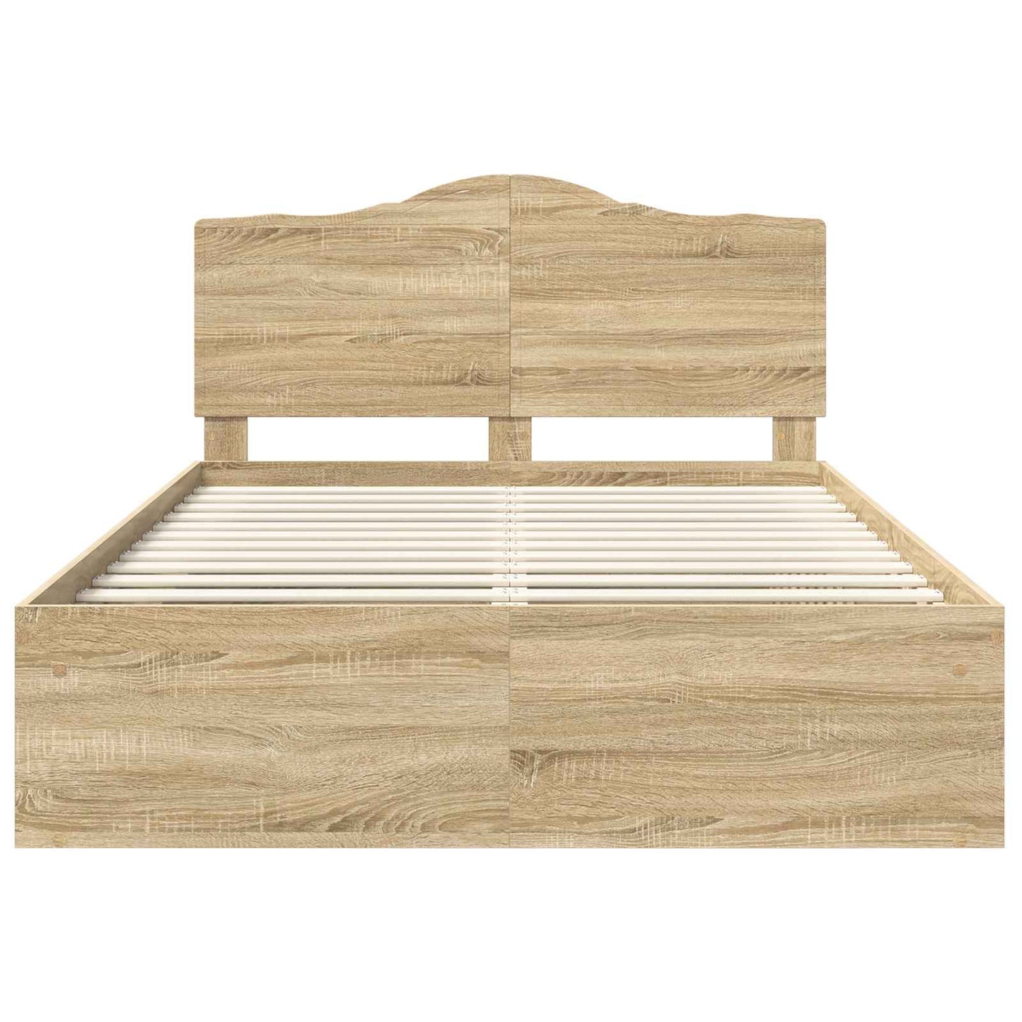 Struttura del letto Rovere Sonoma 150 x 200 cm Pino massello | homemem39