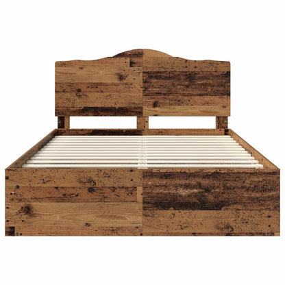 Struttura del letto Legno vecchio 150 x 200 cm Pino massello | homemem39