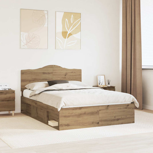 Struttura del letto Rovere Artigianale 150 x 200 cm | homemem39