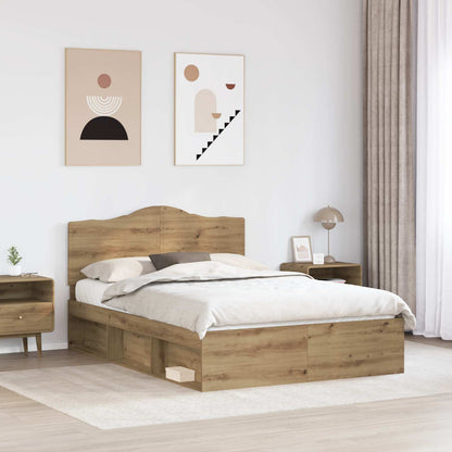 Struttura del letto Rovere Artigianale 150 x 200 cm | homemem39
