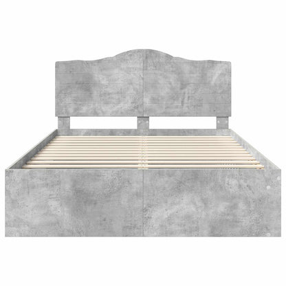 Struttura del letto Calcestruzzo 140 x 200 cm Pino massello | homemem39