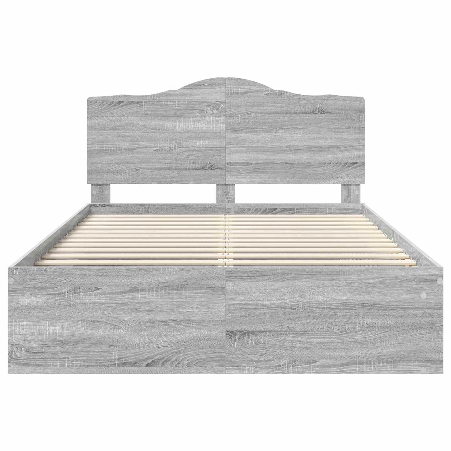 Struttura del letto Grigio Sonoma 140 x 200 cm Pino massello | homemem39