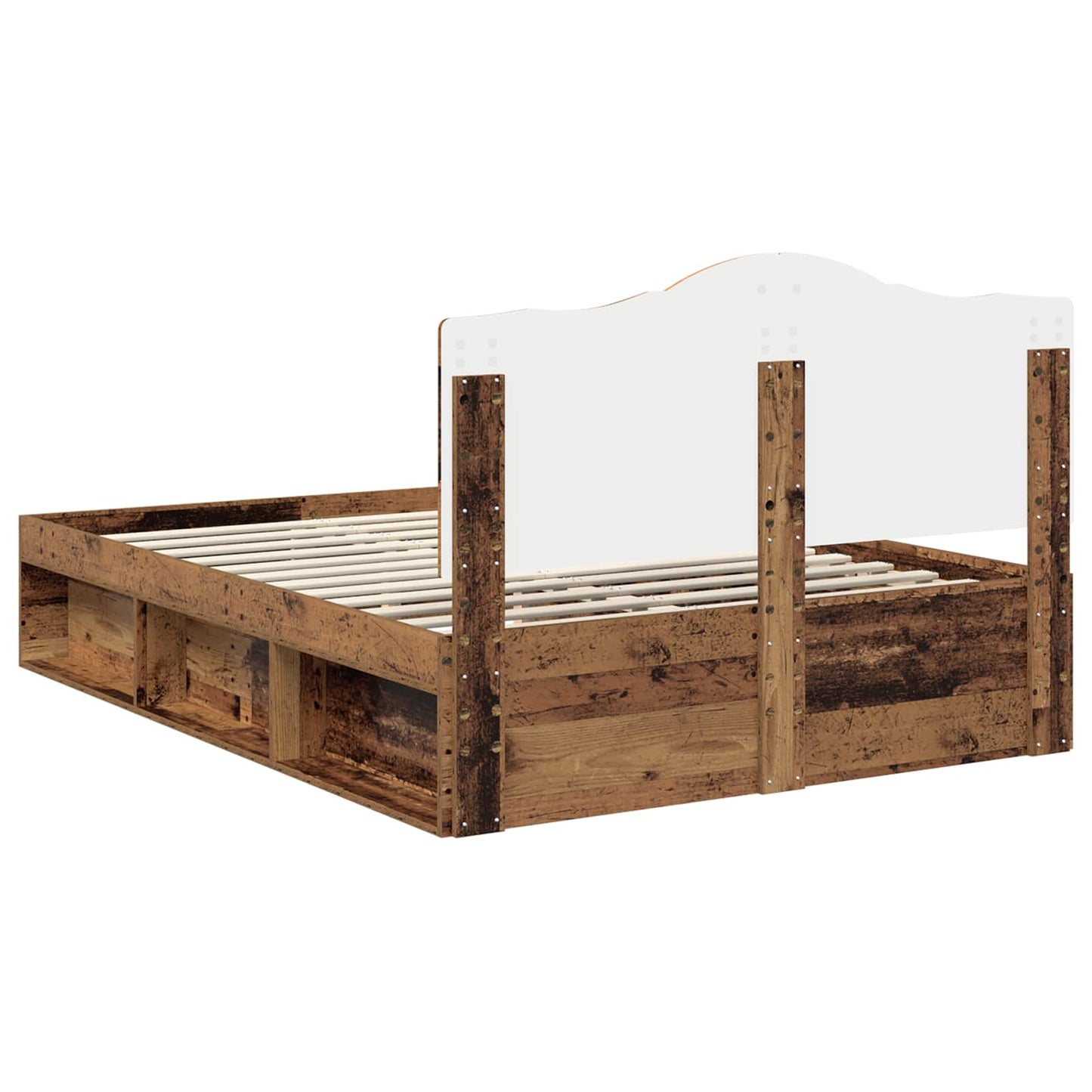 Struttura del letto Legno vecchio 140 x 190 cm Pino massello | homemem39