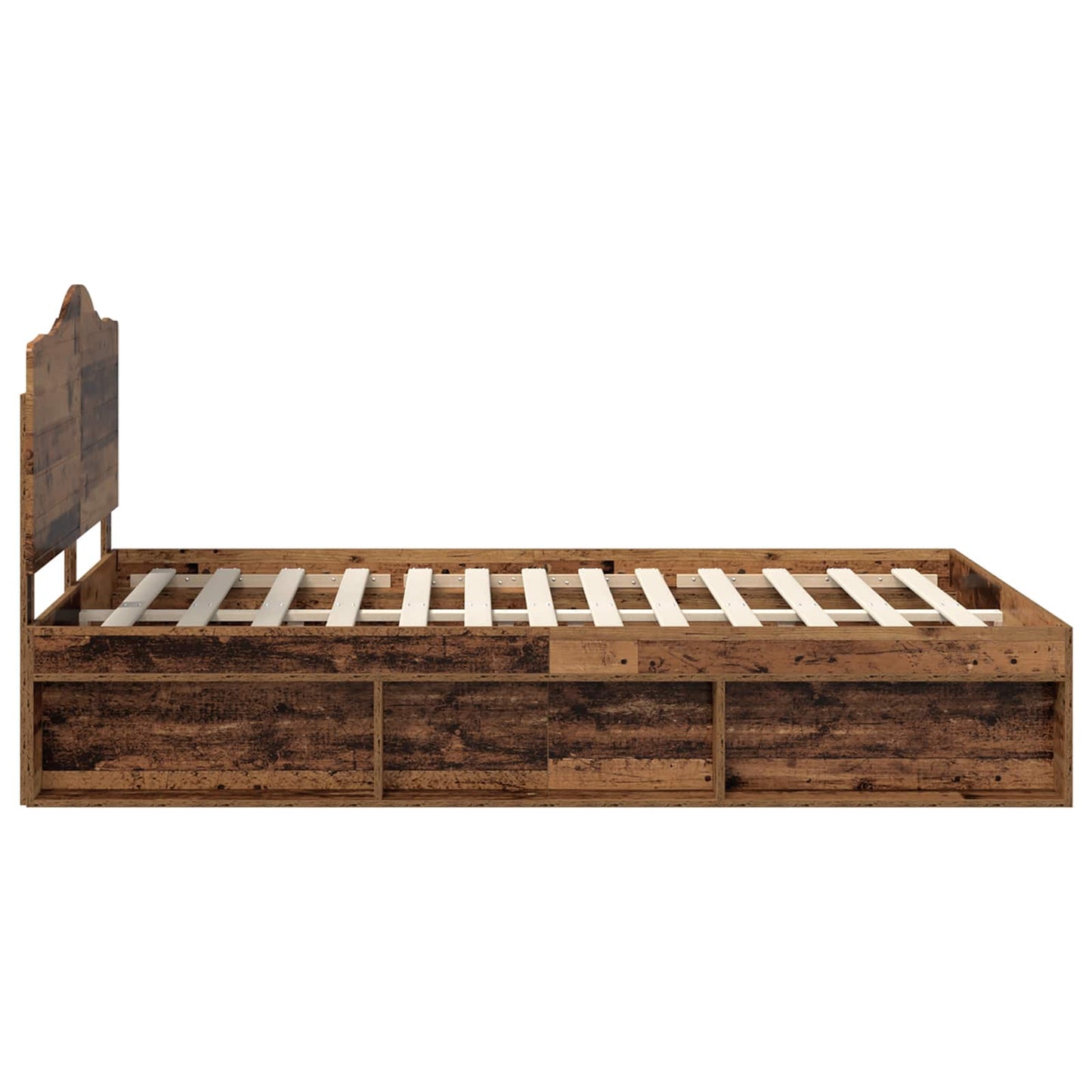 Struttura del letto Legno vecchio 140 x 190 cm Pino massello | homemem39