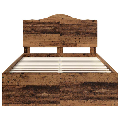 Struttura del letto Legno vecchio 135 x 190 cm Pino massello | homemem39