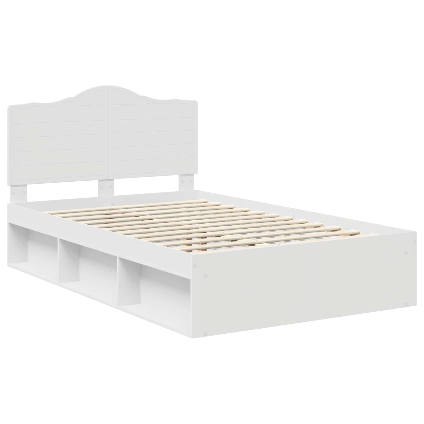 Struttura del letto Bianco 120 x 200 cm Pino massello | homemem39