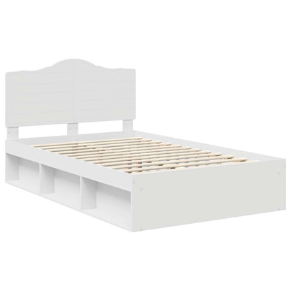 Struttura del letto Bianco 120 x 200 cm Pino massello | homemem39