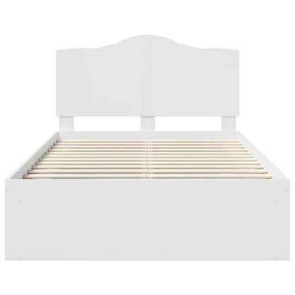 Struttura del letto Bianco 120 x 200 cm Pino massello | homemem39