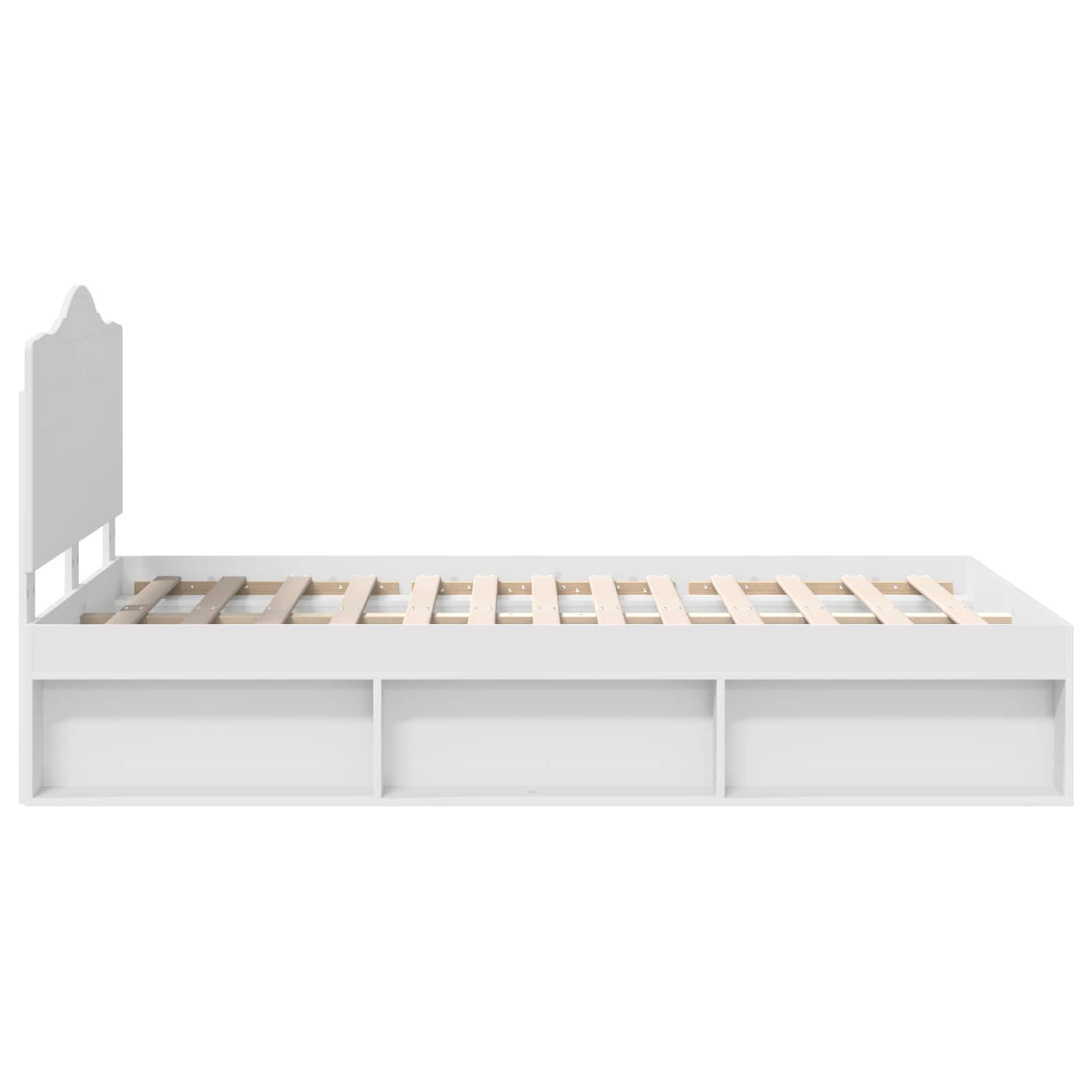 Struttura del letto Bianco 120 x 200 cm Pino massello | homemem39