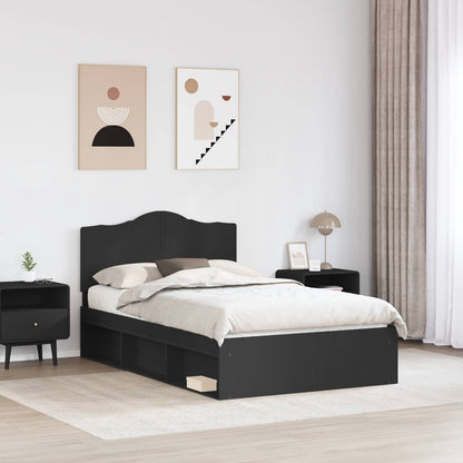 Struttura del letto Nero 120 x 200 cm Pino massello | homemem39