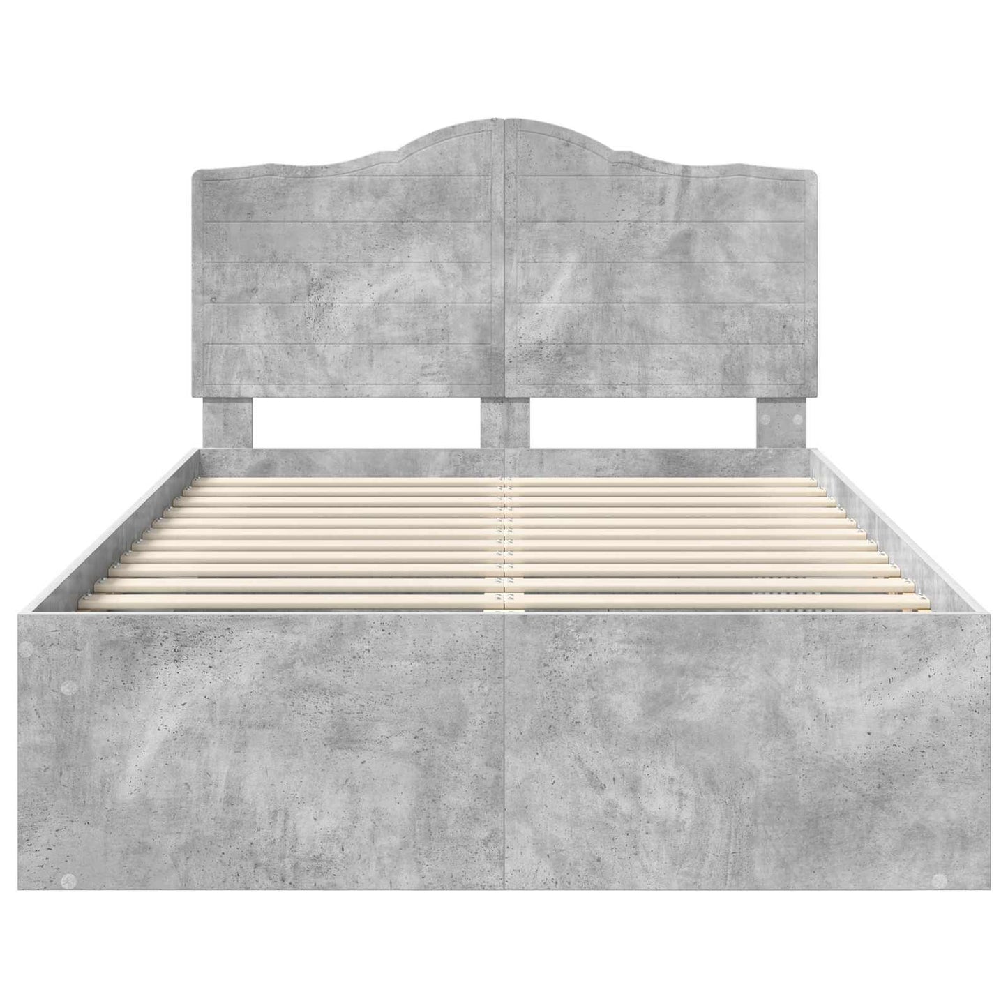 Struttura del letto Calcestruzzo 120 x 200 cm Pino massello | homemem39