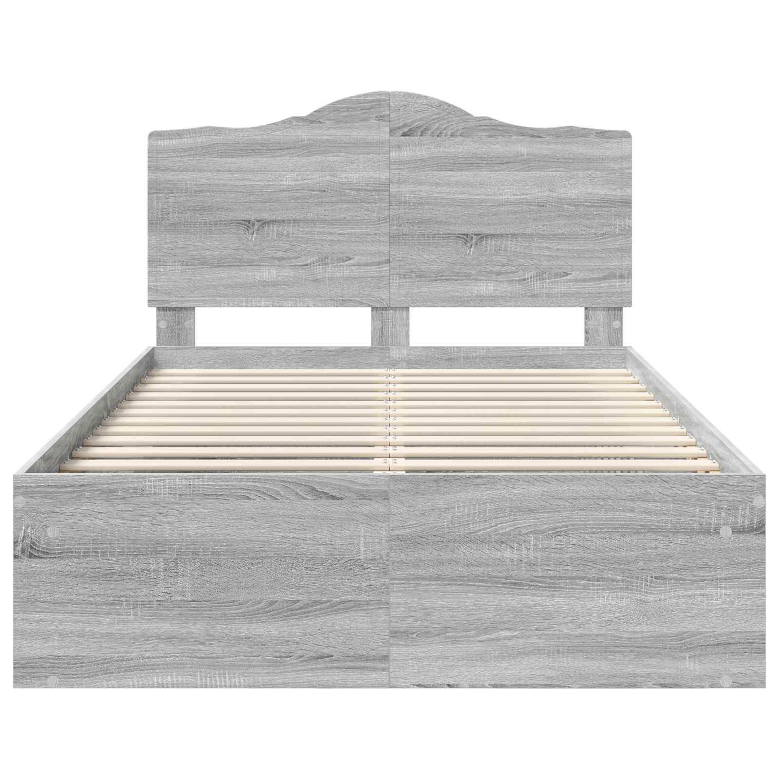 Struttura del letto Grigio Sonoma 120 x 200 cm Pino massello | homemem39