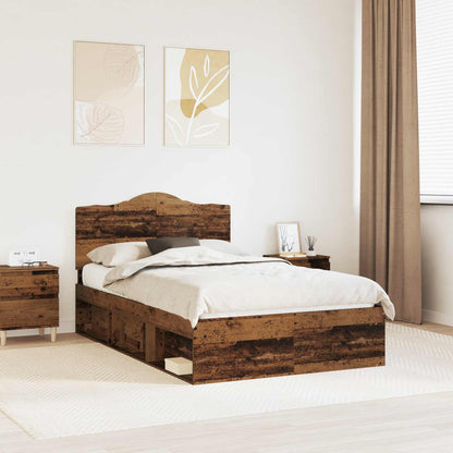 Struttura del letto Legno vecchio 120 x 200 cm Pino massello | homemem39
