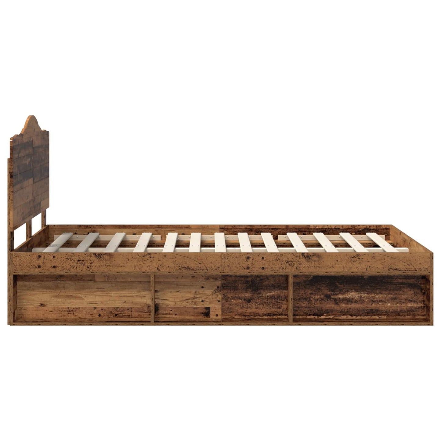 Struttura del letto Legno vecchio 120 x 200 cm Pino massello | homemem39