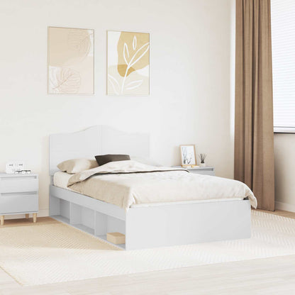 Struttura del letto Bianco 120 x 190 cm Pino massello | homemem39