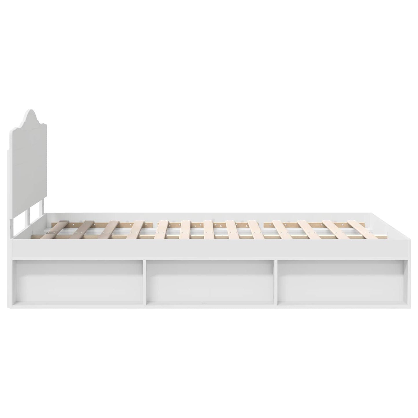 Struttura del letto Bianco 120 x 190 cm Pino massello | homemem39