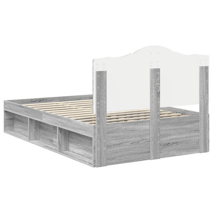 Struttura del letto Grigio Sonoma 120 x 190 cm Pino massello | homemem39