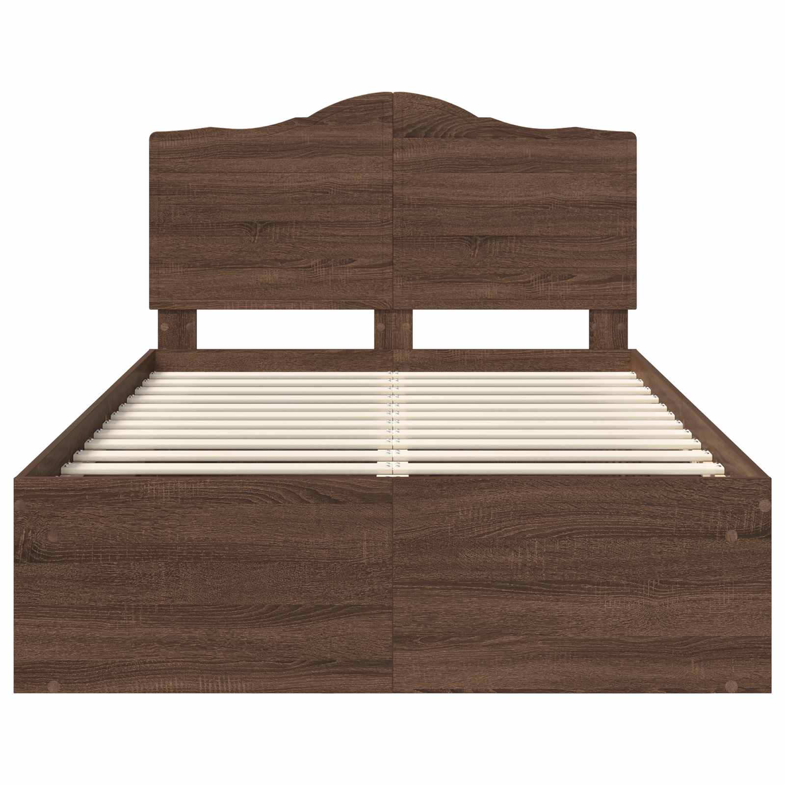 Struttura del letto Rovere Marrone 120 x 190 cm Pino massello | homemem39