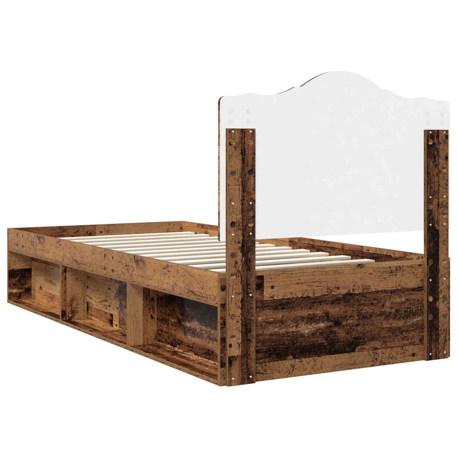 Struttura del letto Legno vecchio 100 x 200 cm Pino massello | homemem39