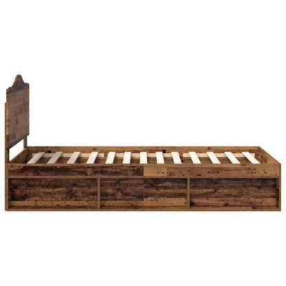Struttura del letto Legno vecchio 100 x 200 cm Pino massello | homemem39