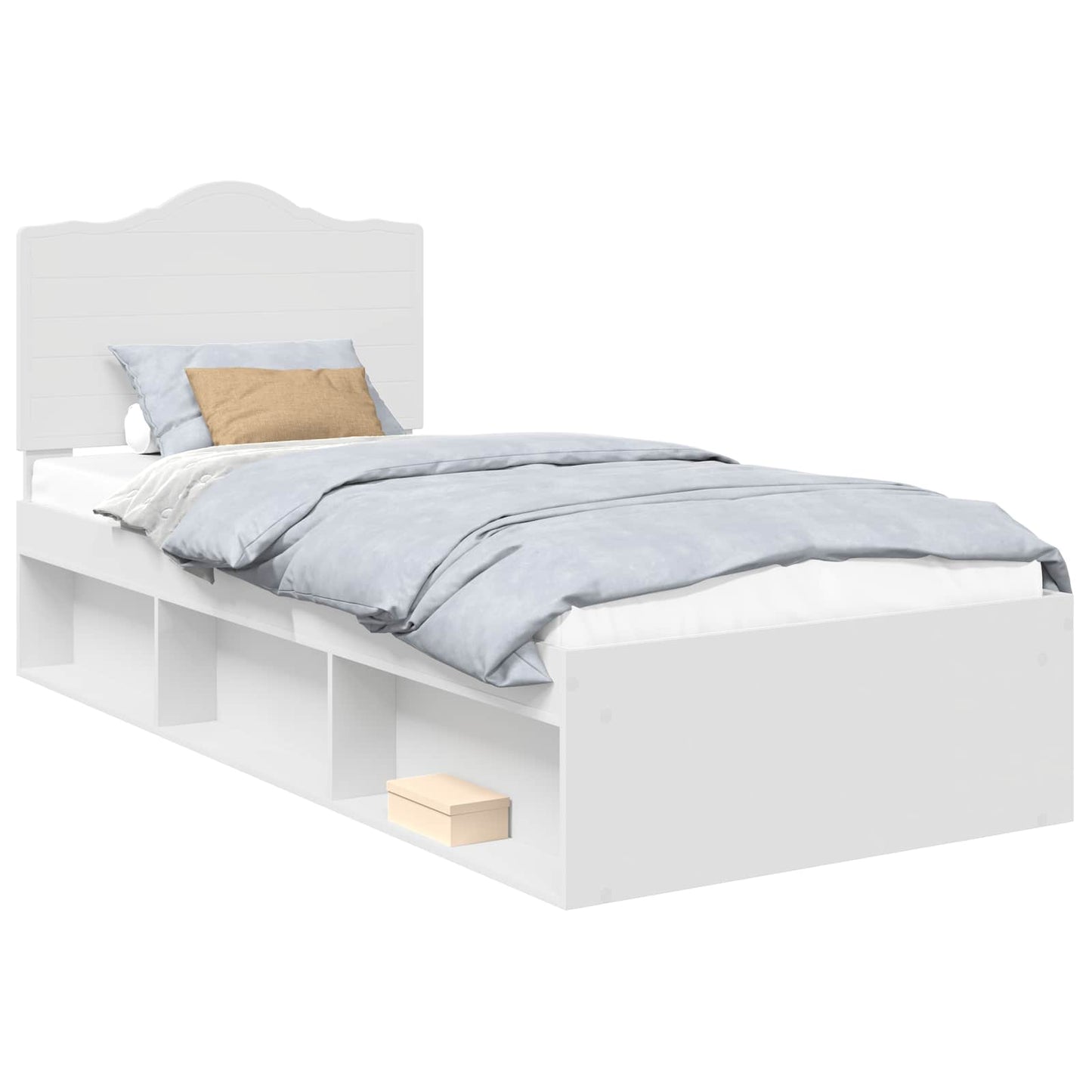 Struttura del letto Bianco 90 x 200 cm Pino massello | homemem39