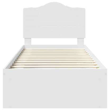 Struttura del letto Bianco 90 x 200 cm Pino massello | homemem39