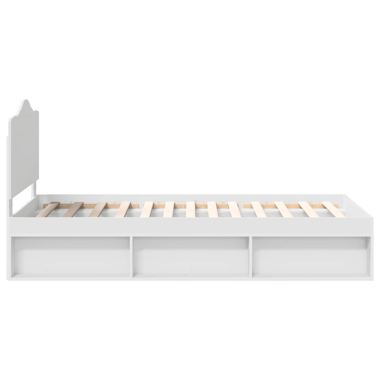 Struttura del letto Bianco 90 x 200 cm Pino massello | homemem39